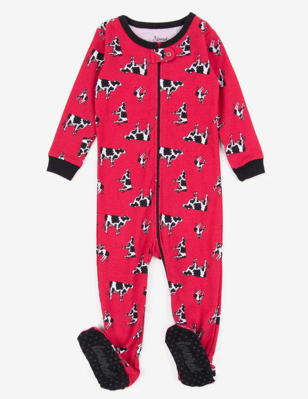 Kids Footed Cow Pajamas