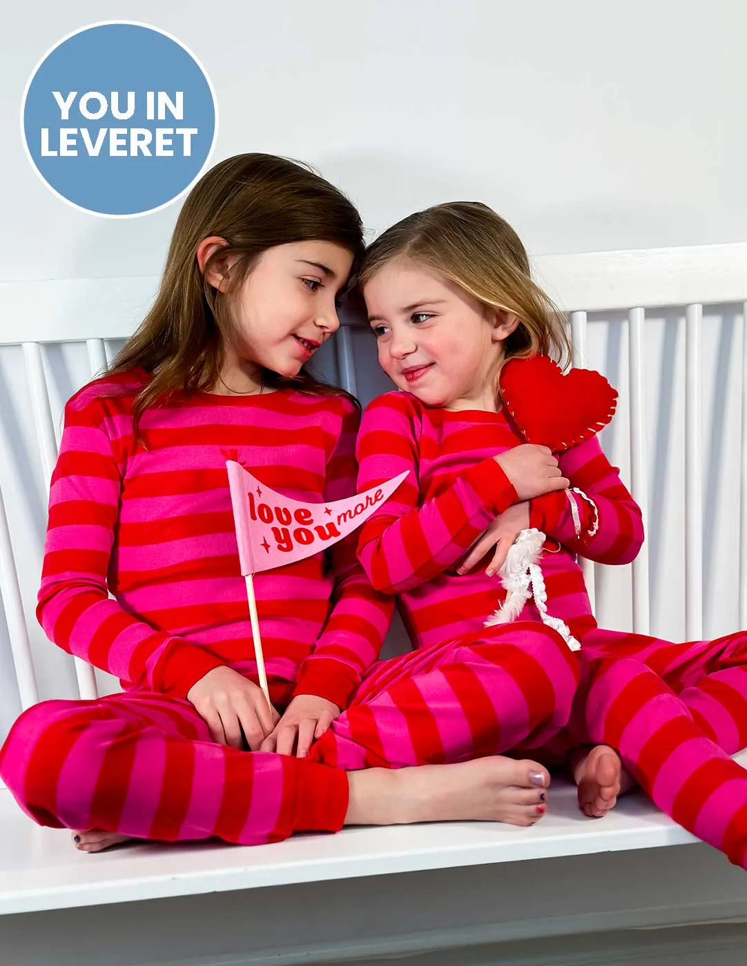 Kids Footed Red & Pink Pajamas