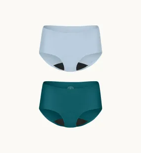 (Kit Item) Leakproof Underwear 4-Pack Atmosphere/Blue Frost | Boyshort