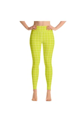 Lime Matrix Yoga Leggings