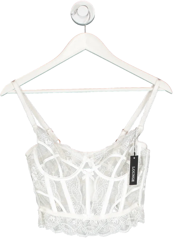 Lounge Underwear White Cordelia Intimates Corset UK S