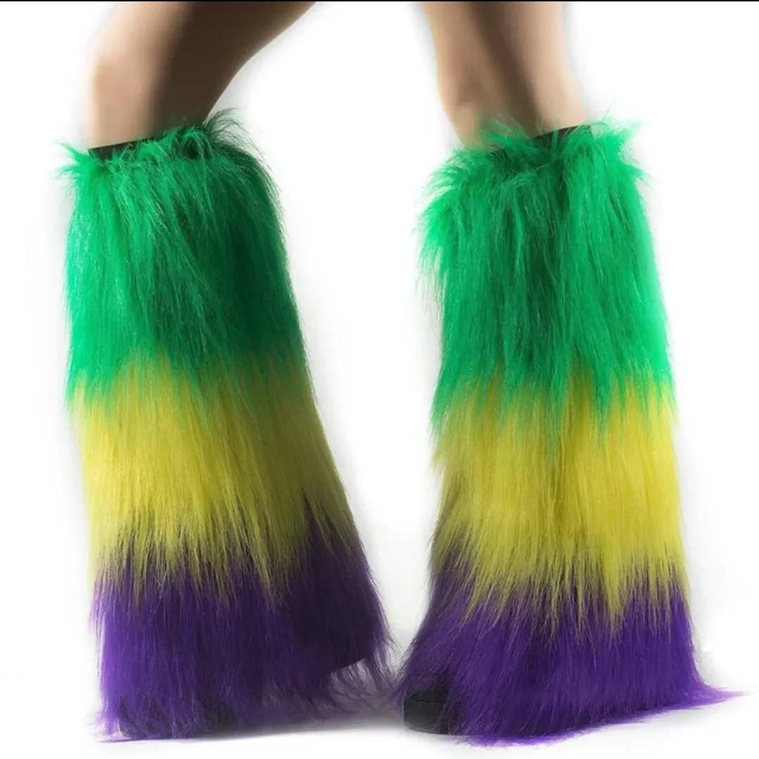 Mardi gras leggings & tutu combo