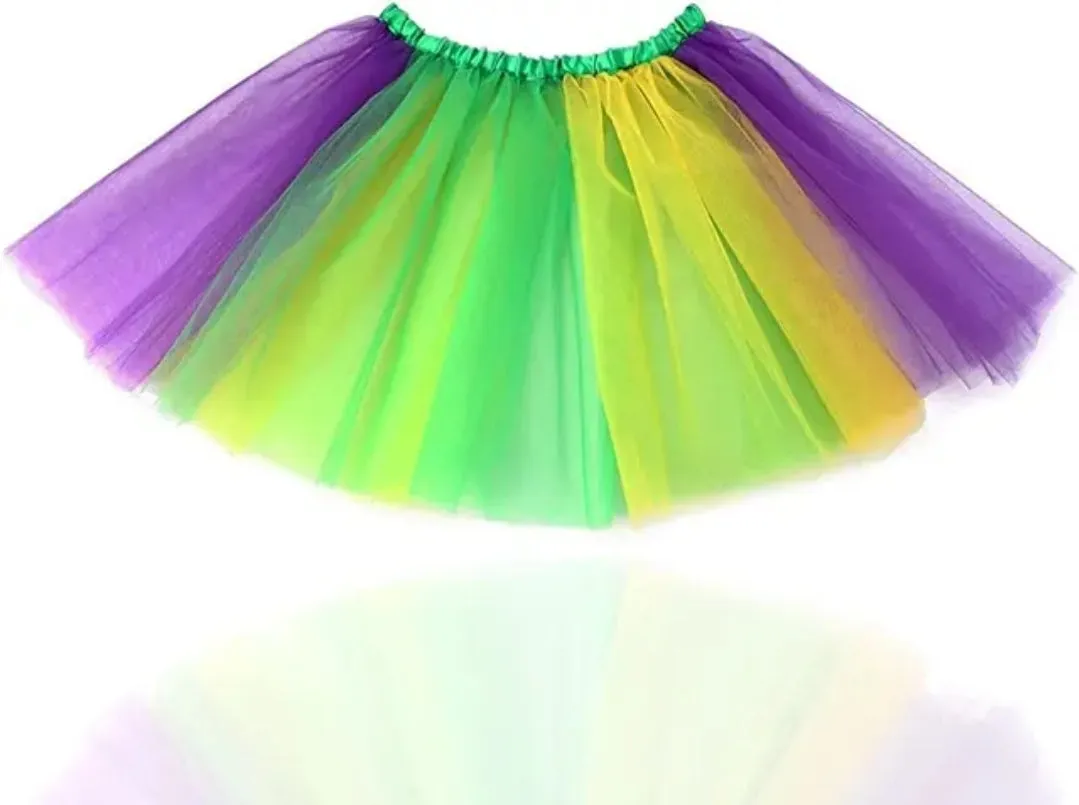 Mardi gras leggings & tutu combo