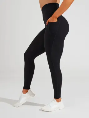 Maria High Rise Pocket Leggings - Black