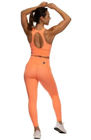 Maya 7/8 Leggings - Papaya