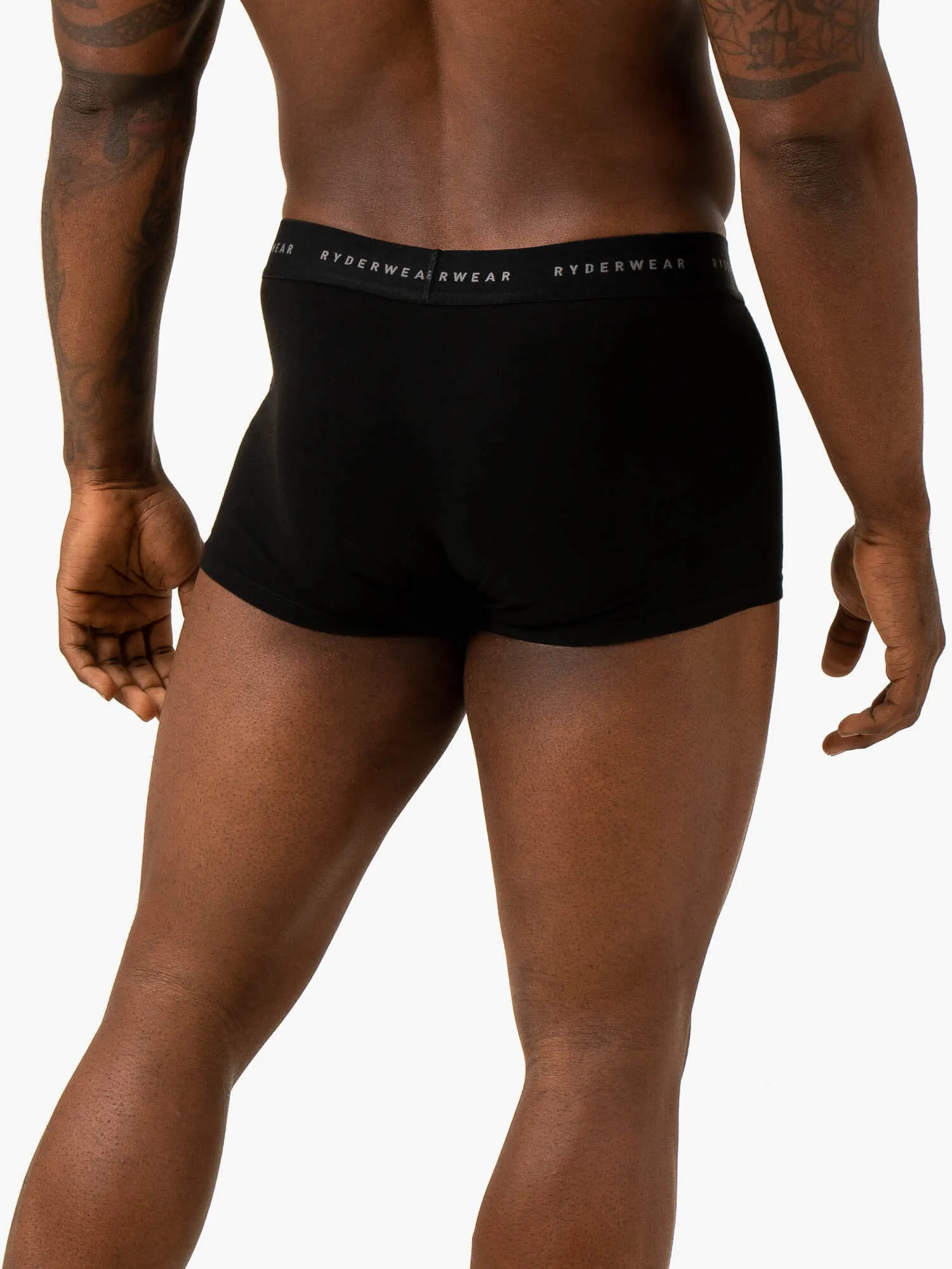 Mens Boxer Brief Underwear - Black