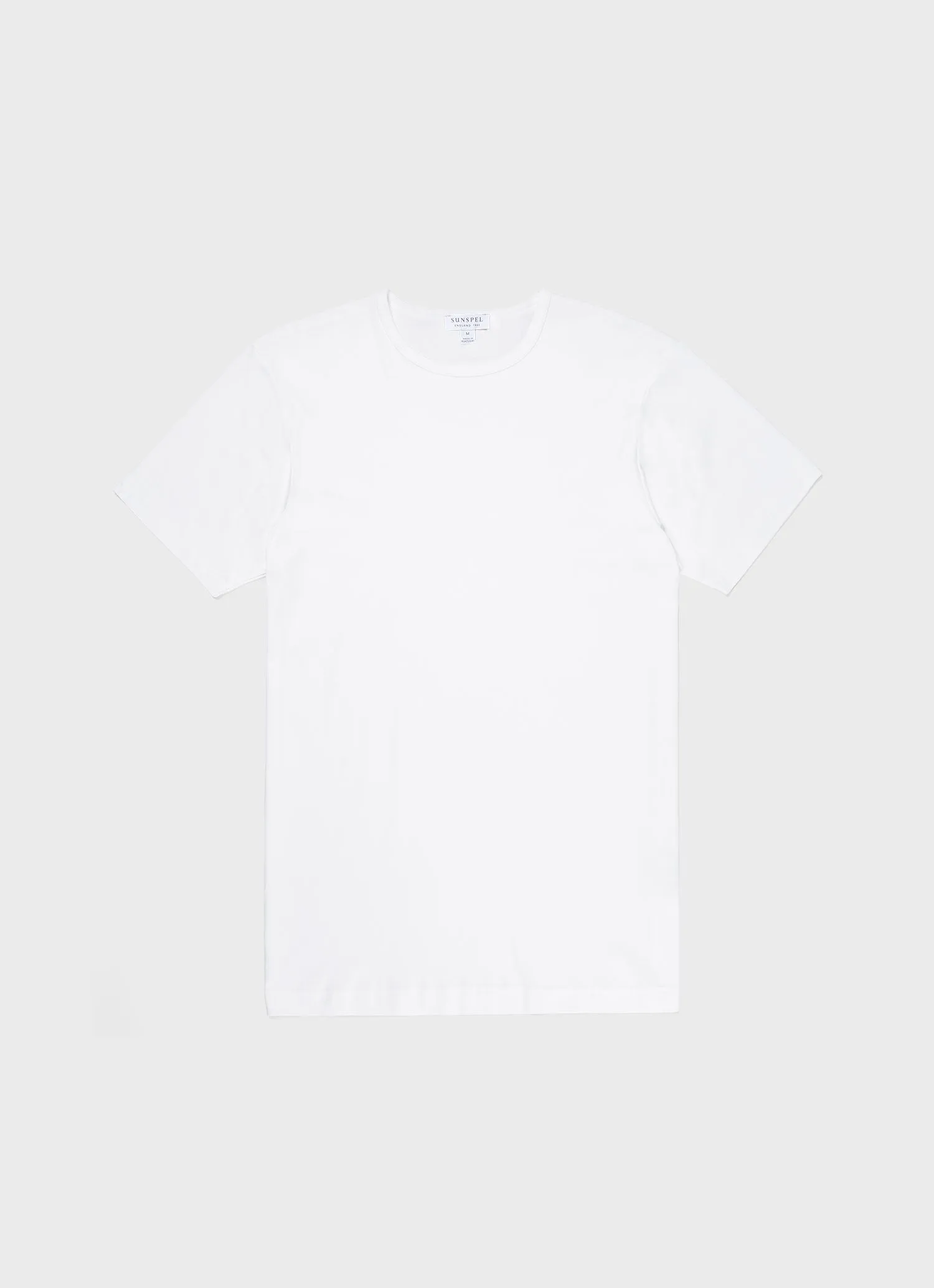 Men's Sea Island Cotton Underwear T-shirt in White