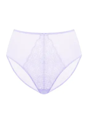 Mermaid High-Rise Light Purple Lace Brief Underwear