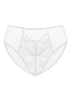 Momship Enchante High-Rise White Lace Brief Underwear