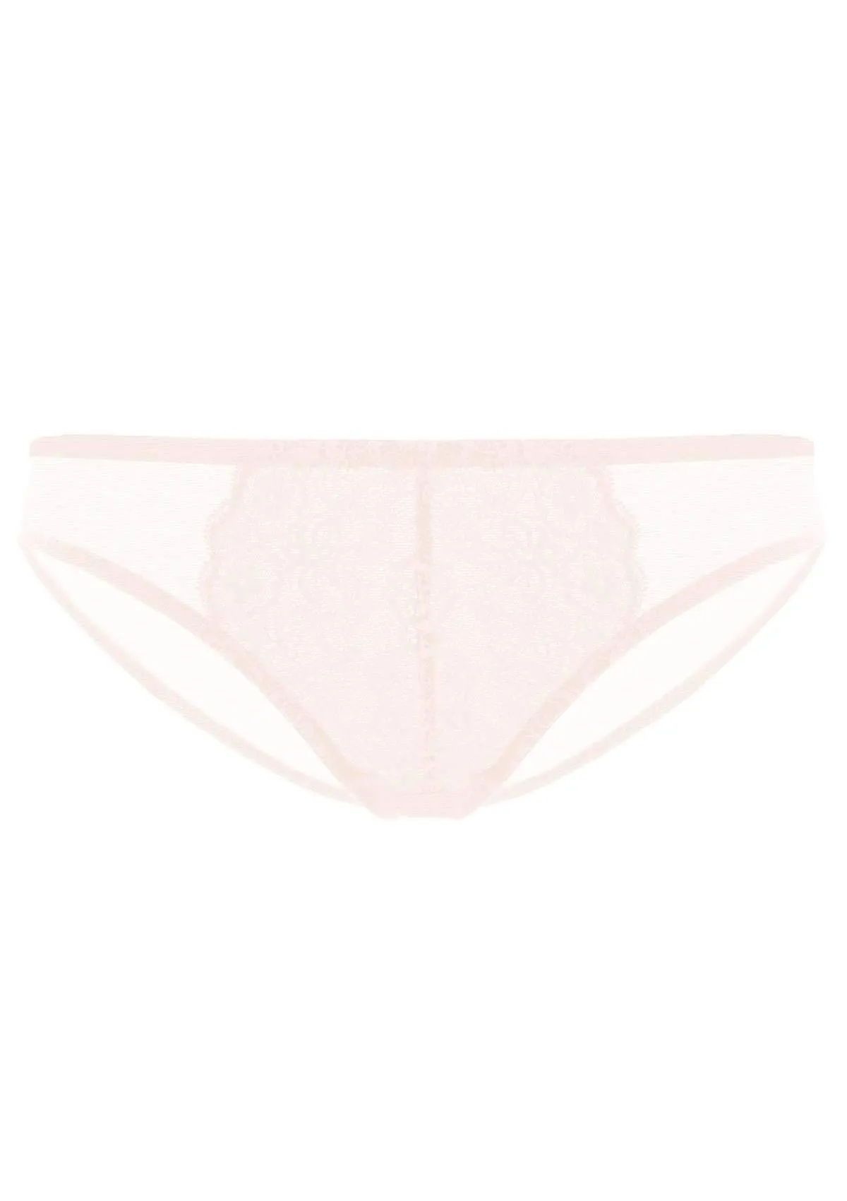 Nymphaea Front Floral Dusty Peach Lace Bikini Underwear