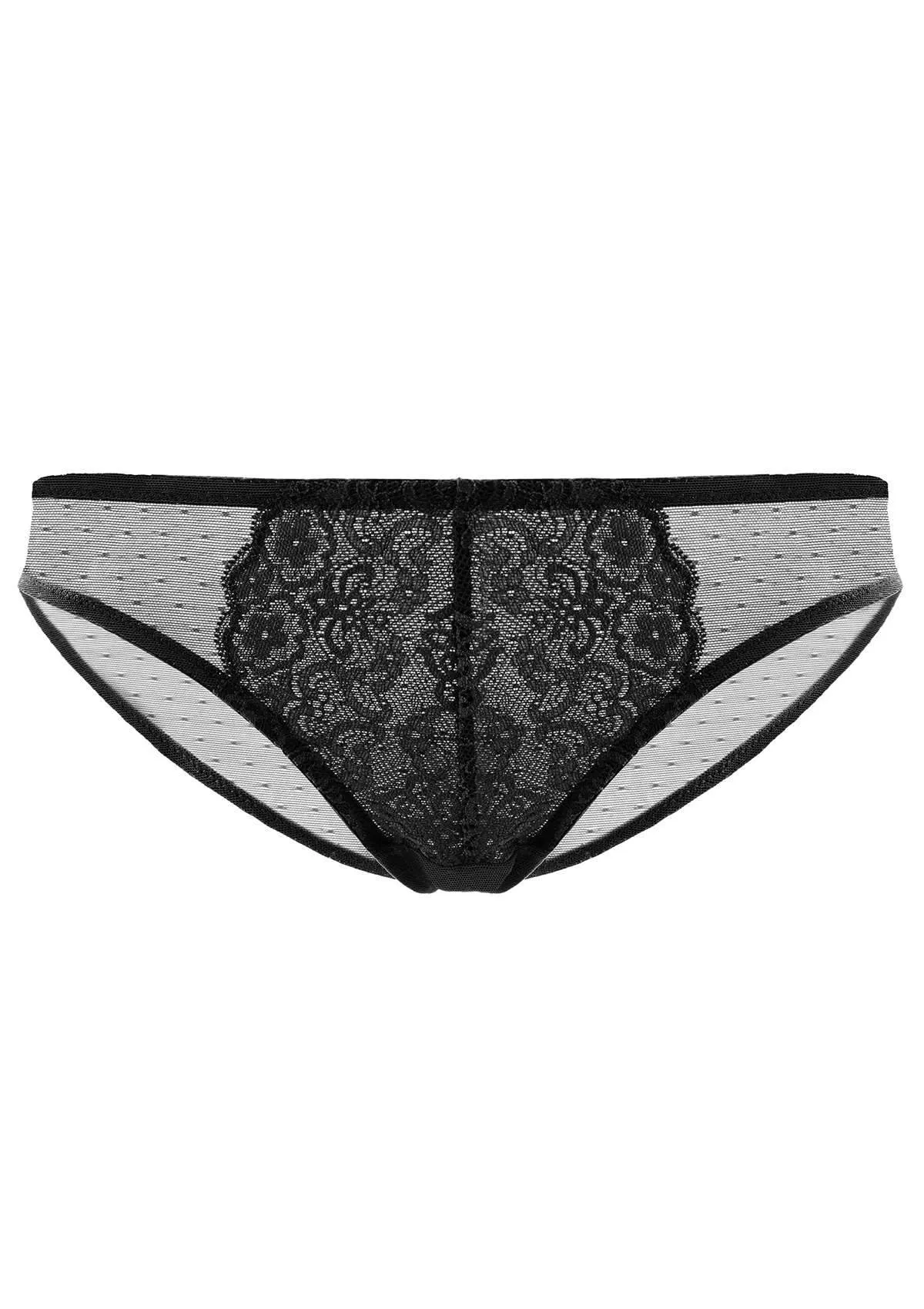 Nymphaea Front Floral Lace Bikini Underwear