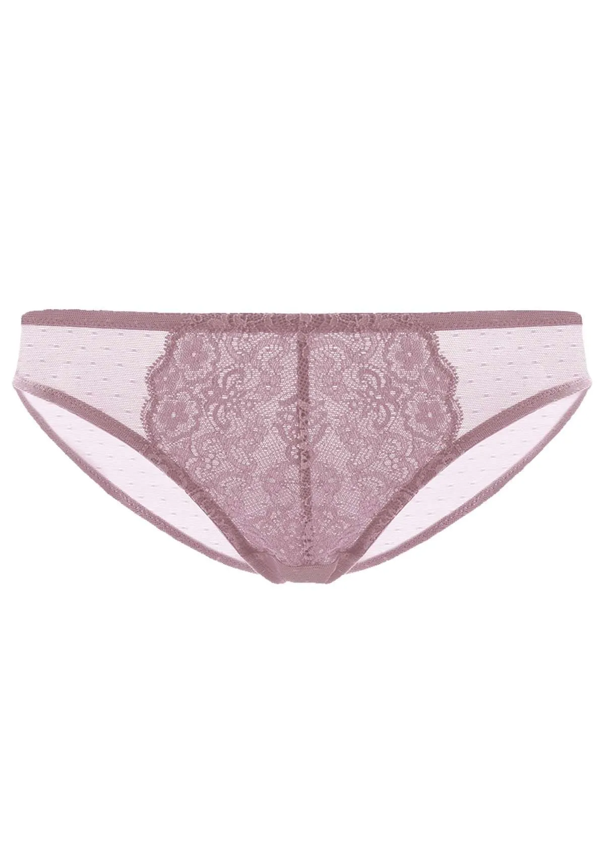 Nymphaea Front Floral Lace Bikini Underwear