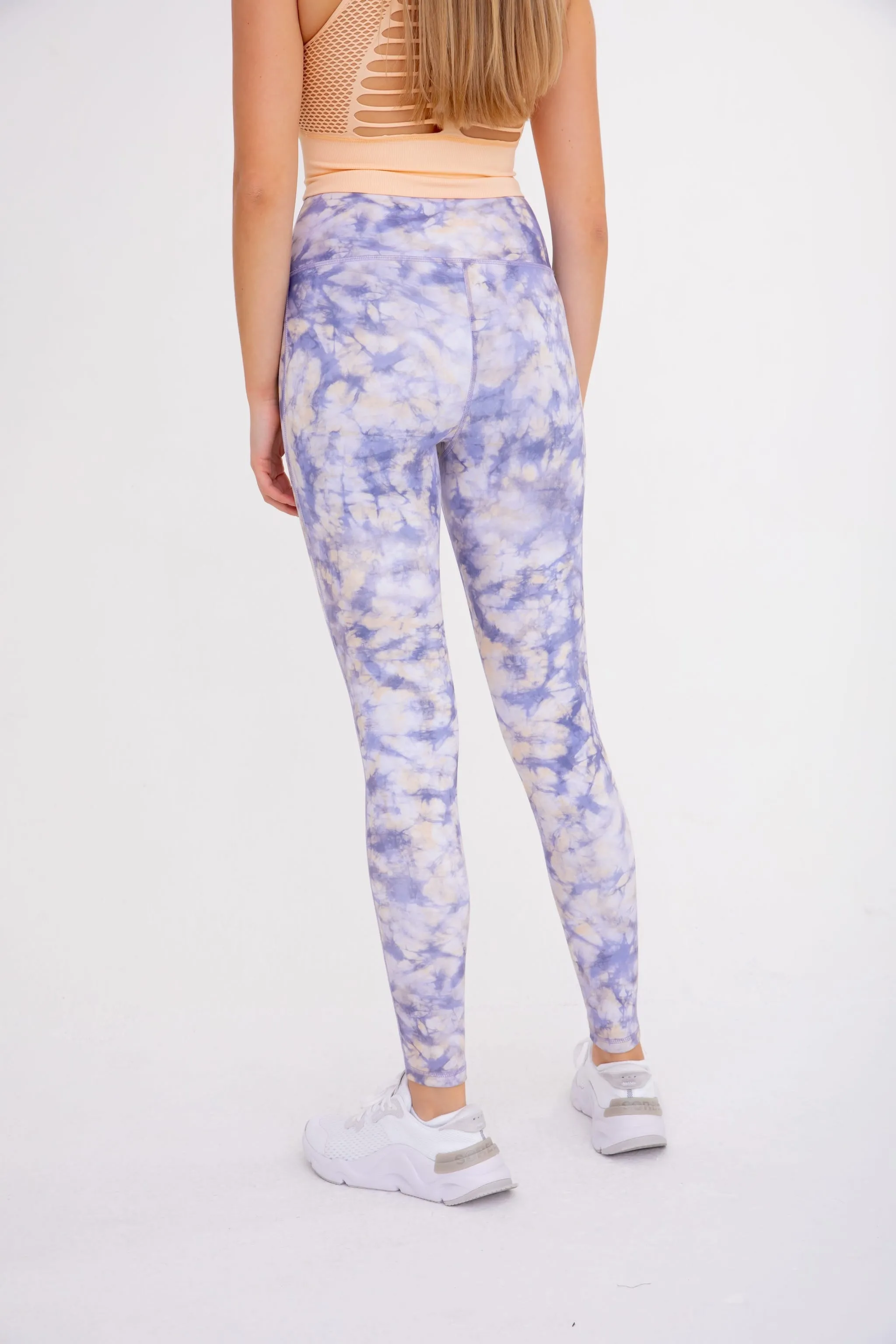 Ocean Waves High-Waist Leggings