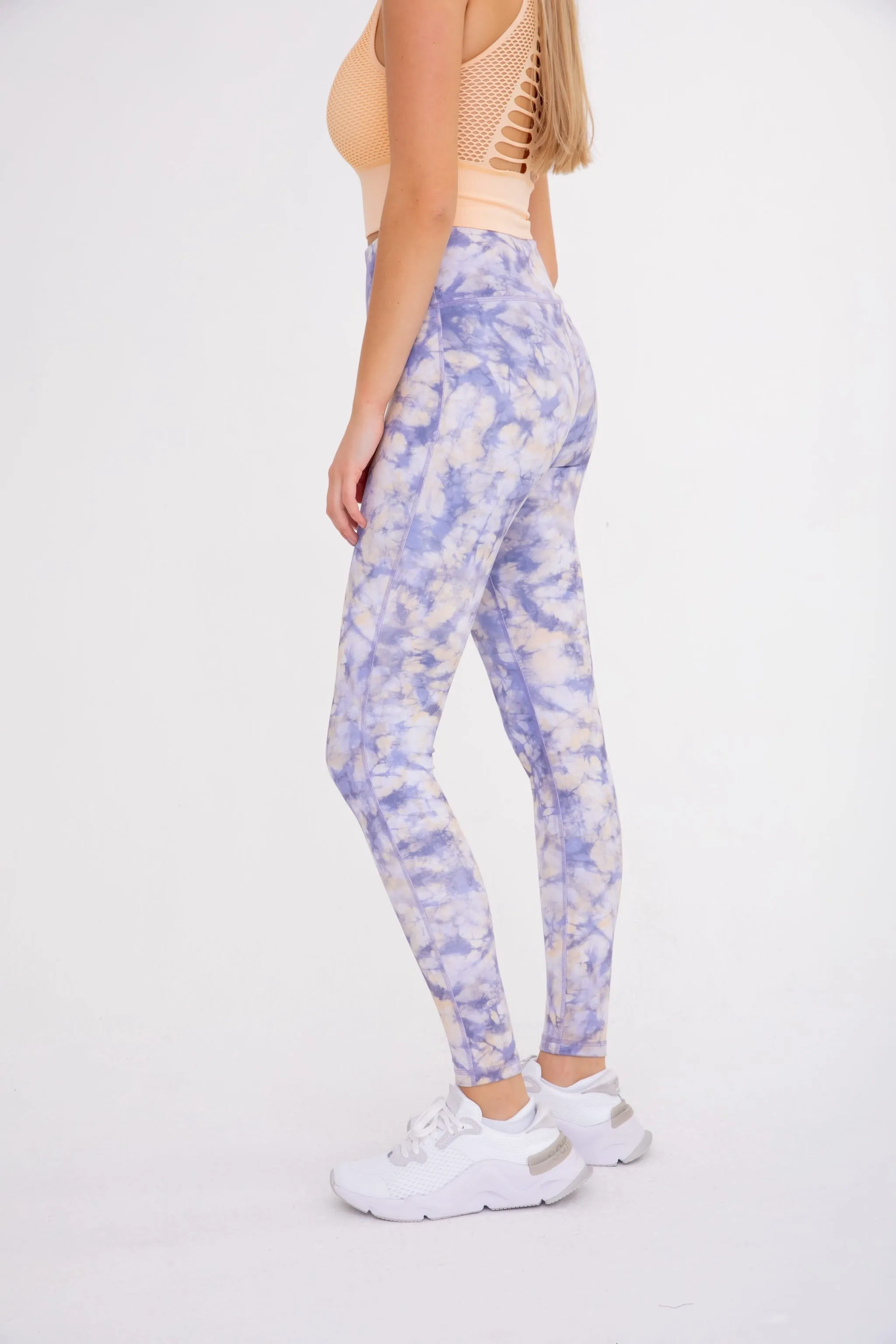 Ocean Waves High-Waist Leggings