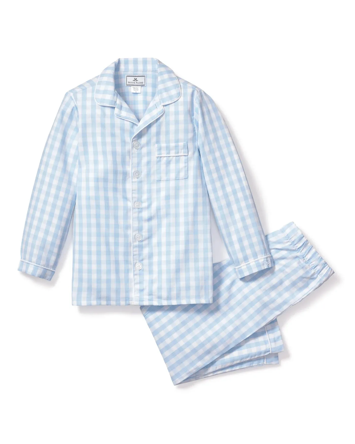 Petite Plume Pajamas - Blue Gingham