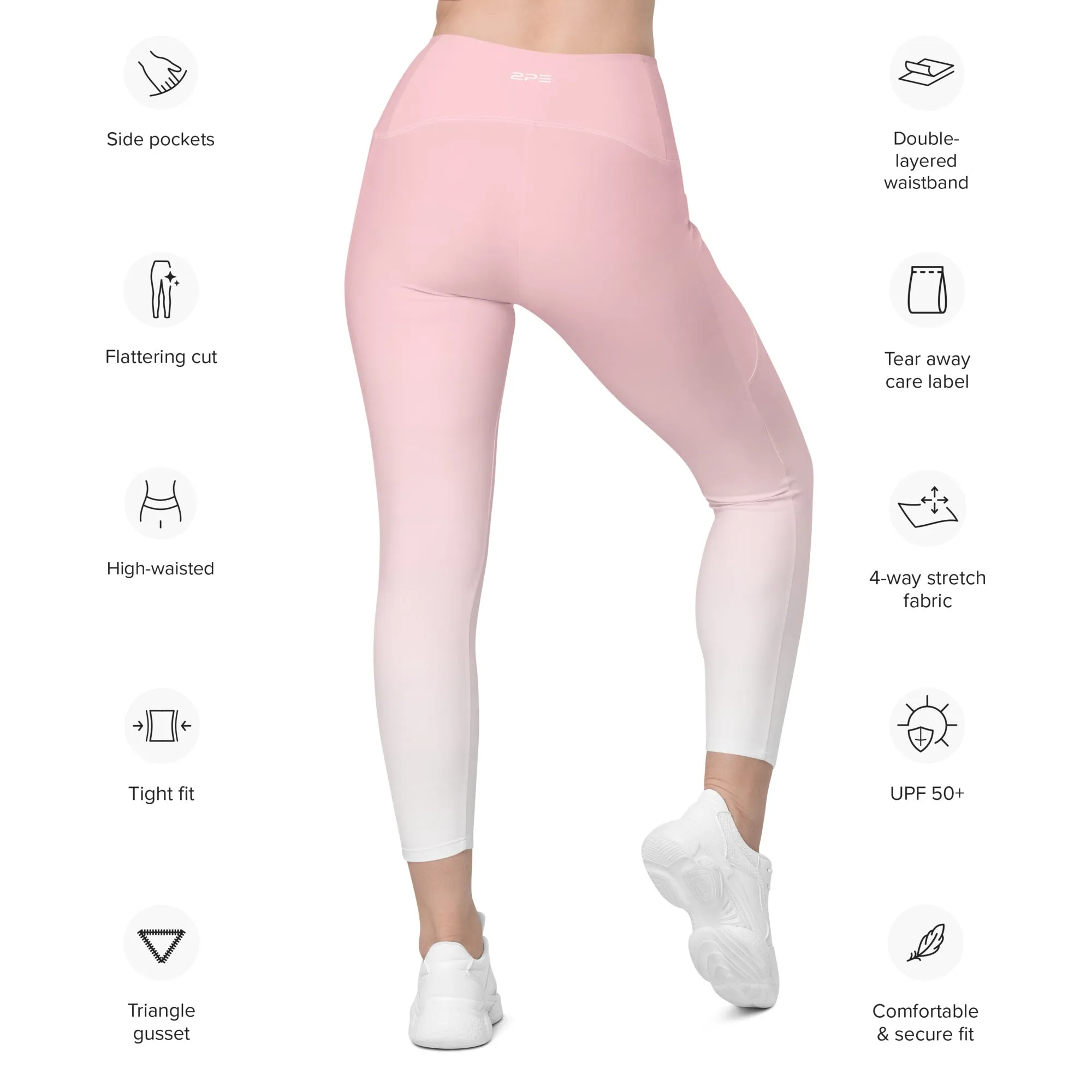 Pink Blend Leggings with pockets