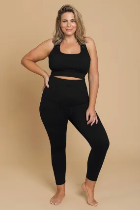 Postpartum Leggings 7/8 Length - Black