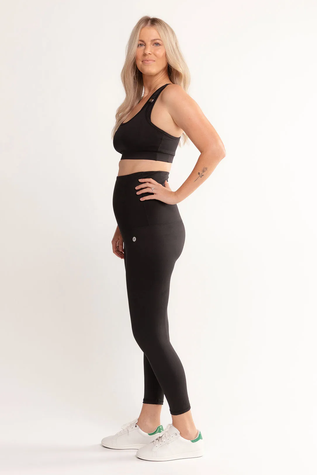 Postpartum Leggings 7/8 Length - Black