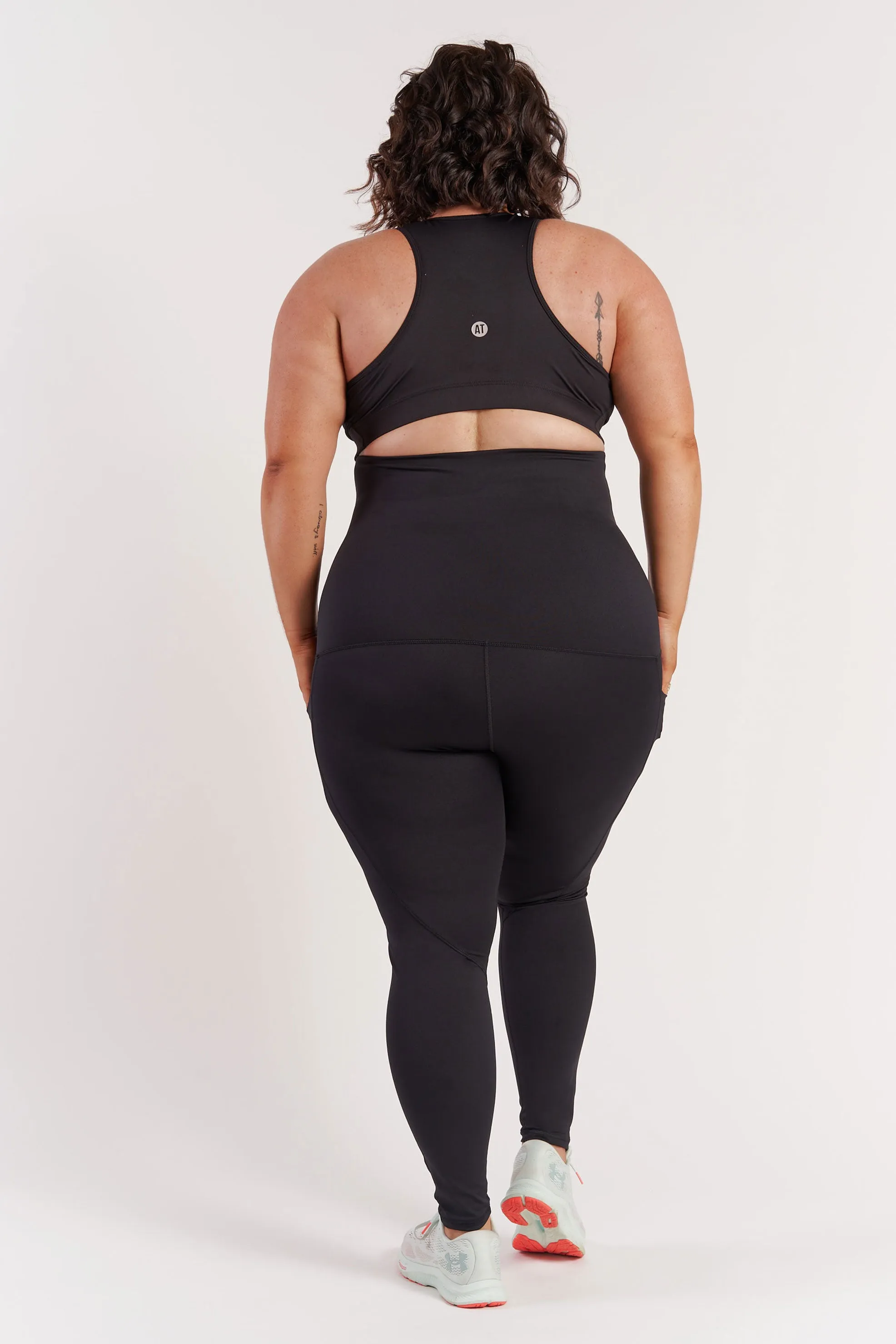 Postpartum Leggings With Pockets Full-Length - Black