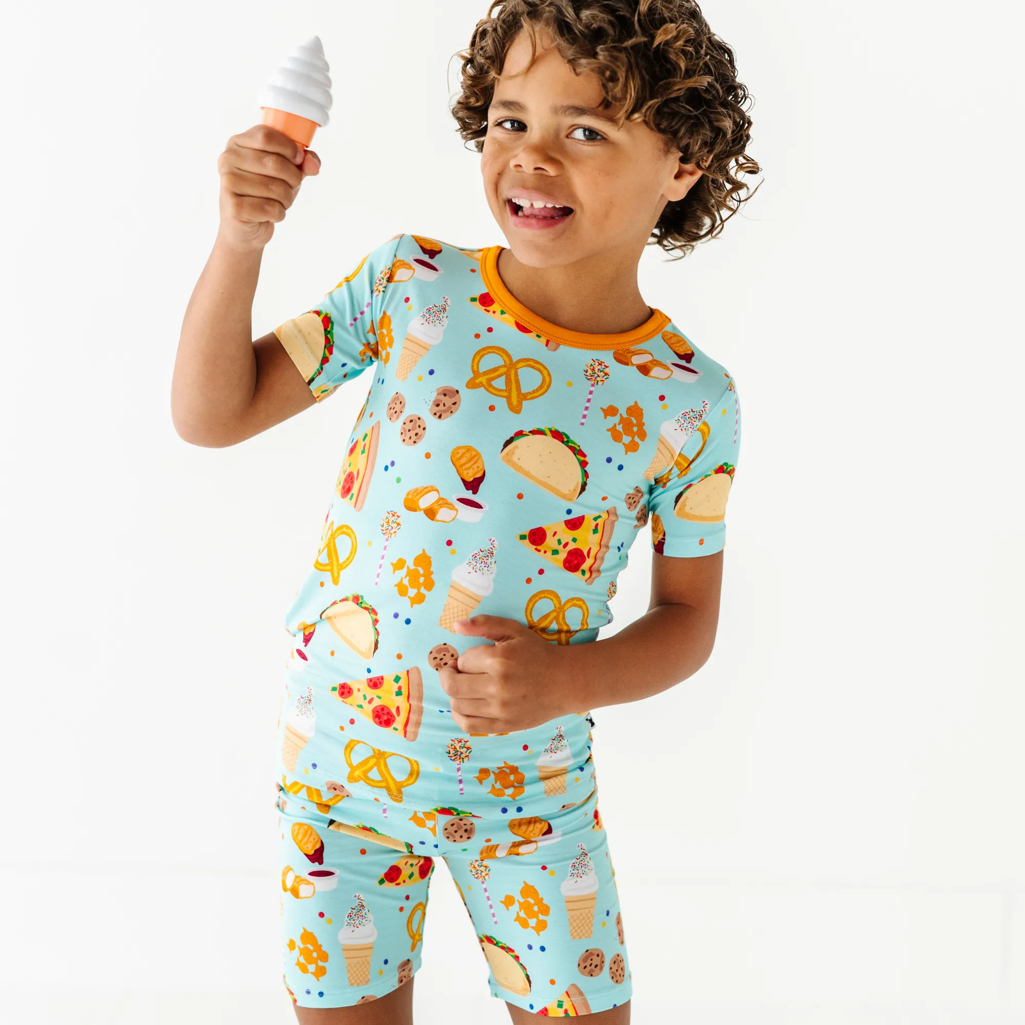 "I Can't Go To Bed Yet, I'm Hungry" Toddler/Big Kid Pajamas- Short Sleeve and Shorts