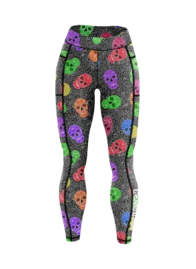 "Never a dull skull" leggings