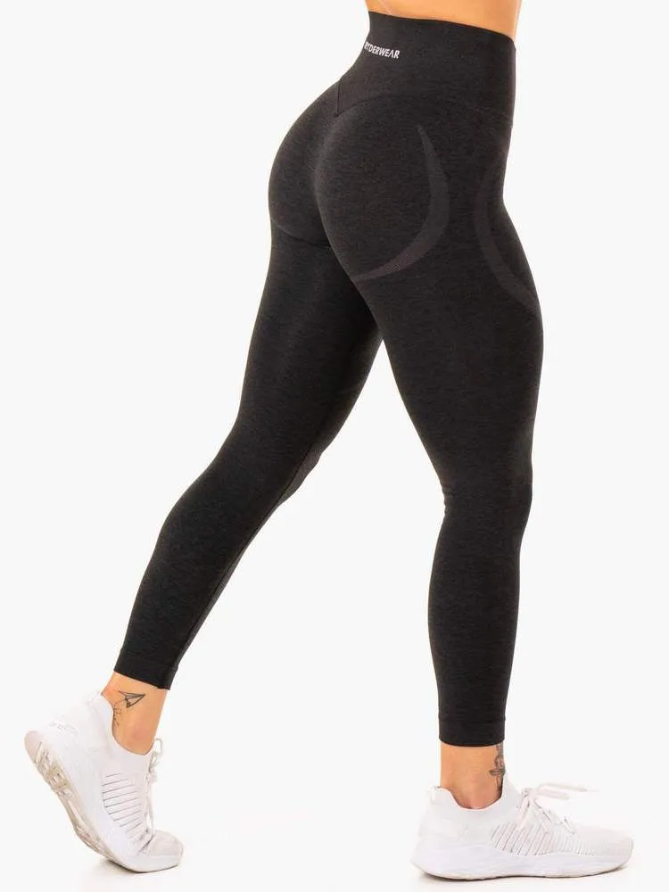 SCULPT SEAMLESS LEGGINGS BLACK MARL