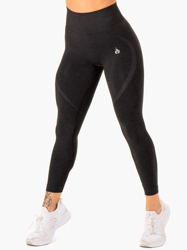 SCULPT SEAMLESS LEGGINGS BLACK MARL