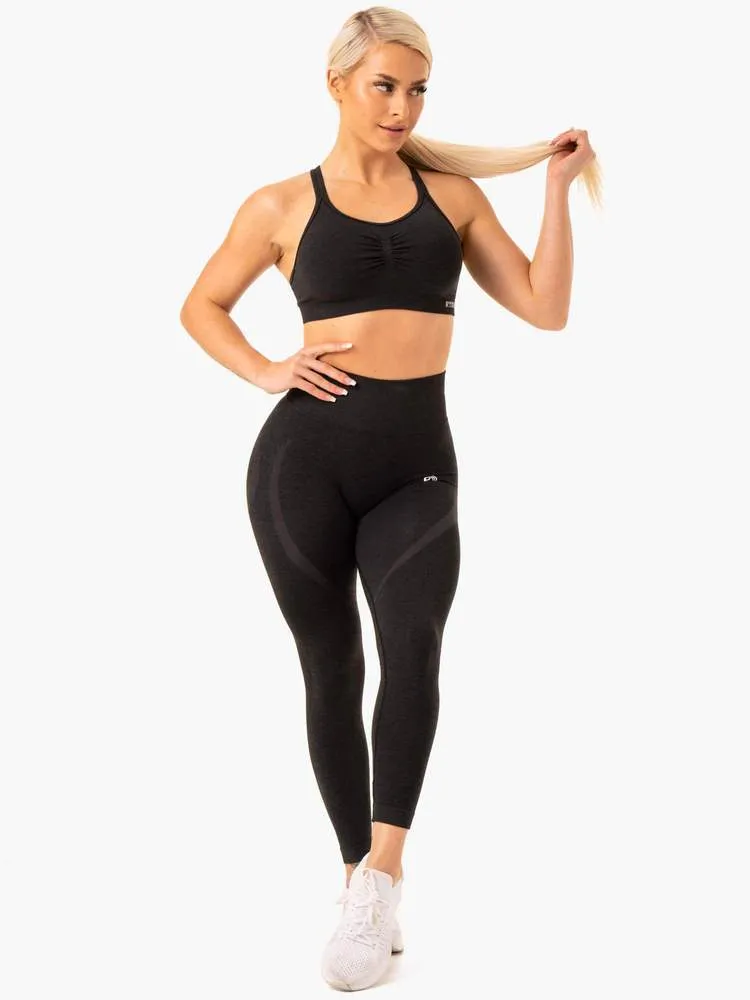 SCULPT SEAMLESS LEGGINGS BLACK MARL