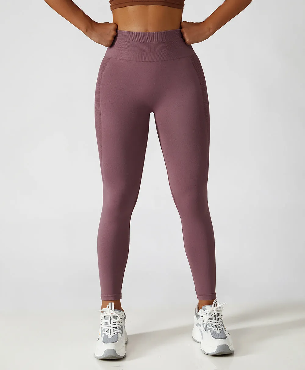 Seamless Solid Tummy Control Leggings