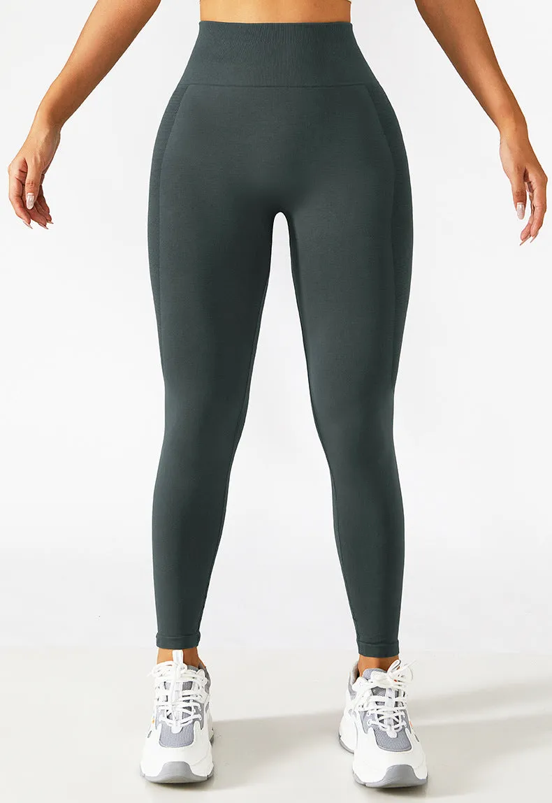 Seamless Solid Tummy Control Leggings