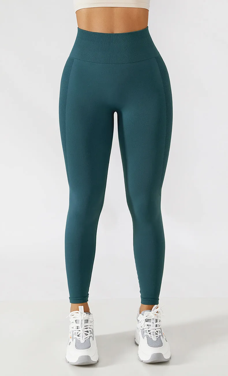 Seamless Solid Tummy Control Leggings