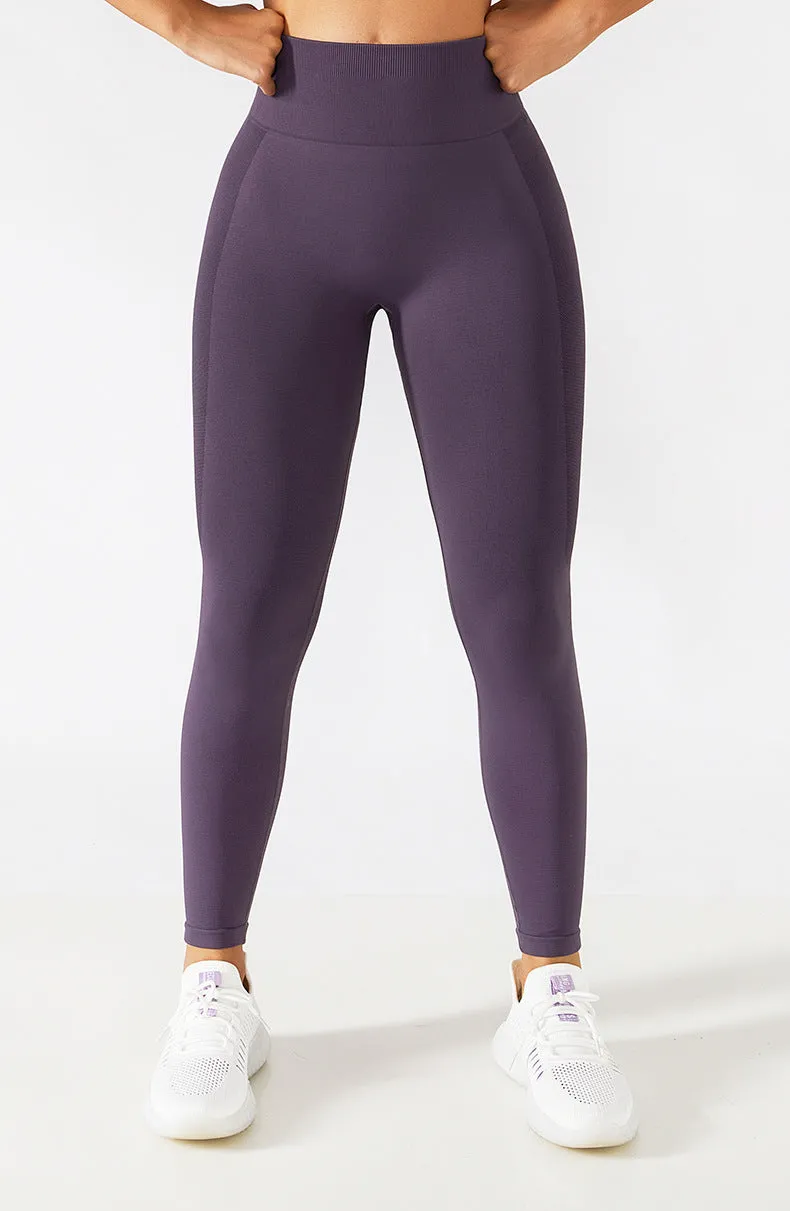 Seamless Solid Tummy Control Leggings