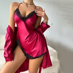 Senior Slip Nightdress Sexy Nightgown Pajamas Sexy Homewear Women Sling Night Dress