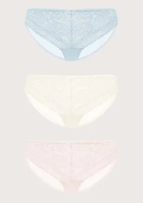 Silene Sheer Lace Hipster Underwear 3 Pack