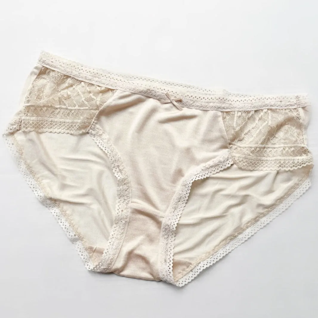 Silk jersey hipster brief | Ready to ship silk underwear