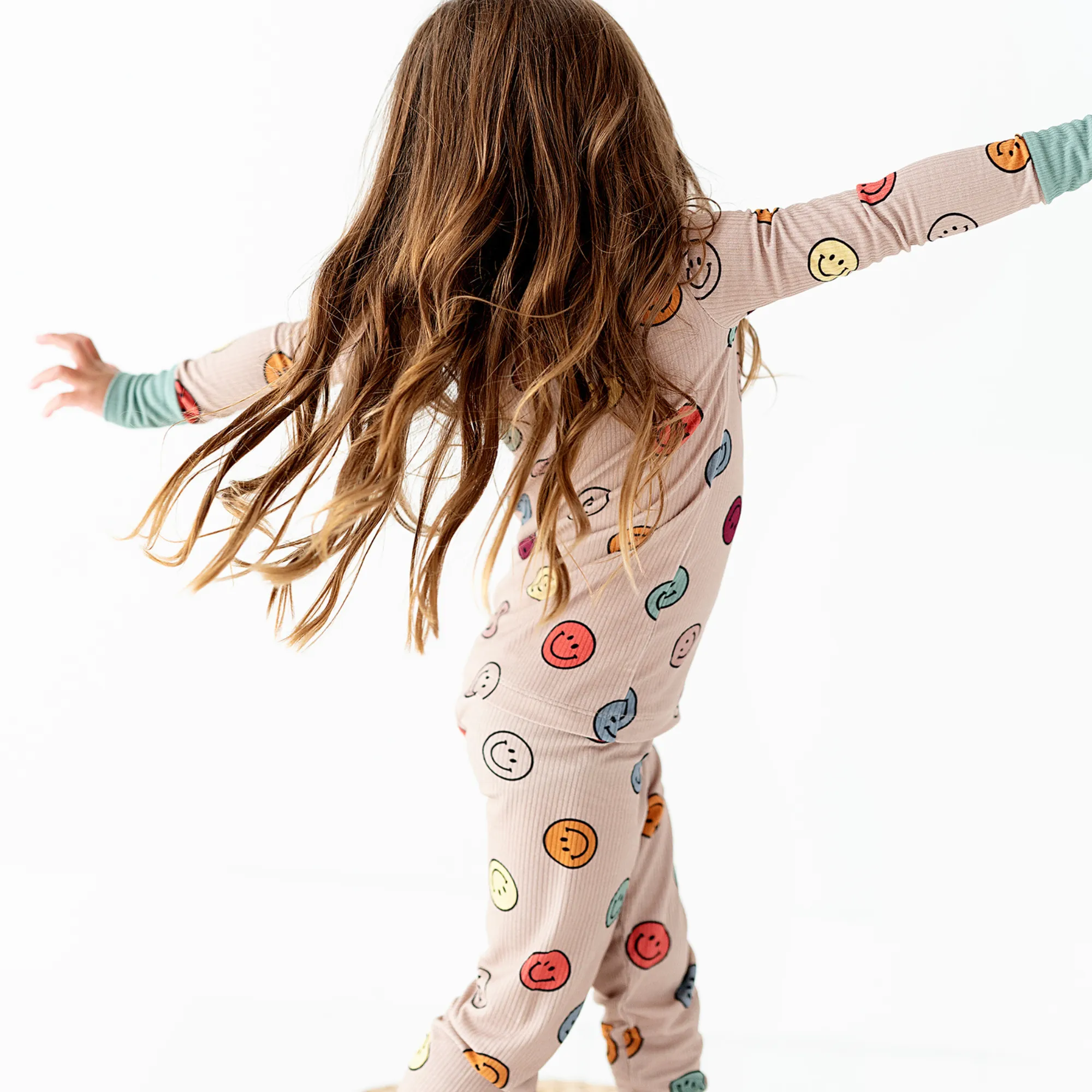 Smiley and I Know It Toddler/ Big Kid Ribbed Pajamas