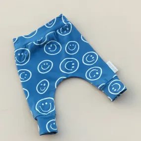 SMILEY baby leggings - blue