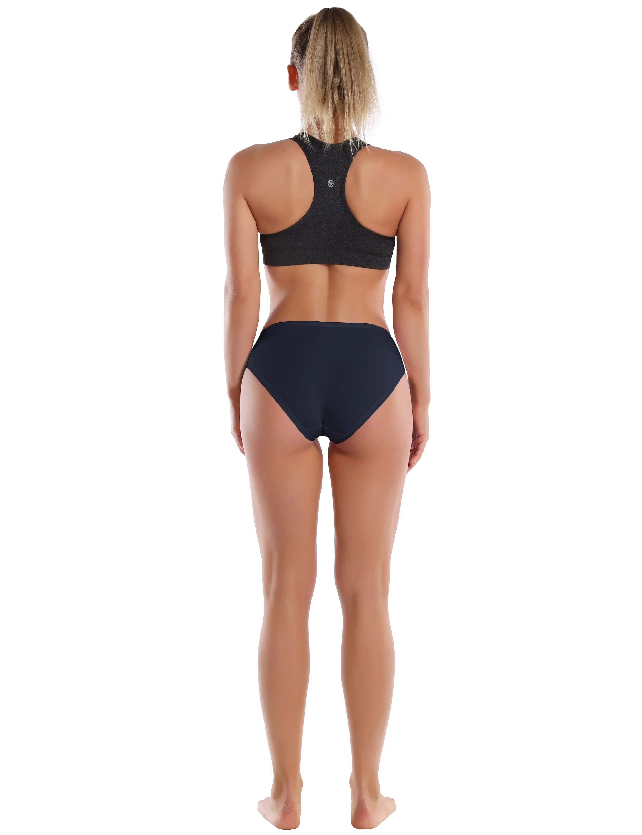 Super Soft Modal Sports Bikini Underwear darknavy_yogastudio