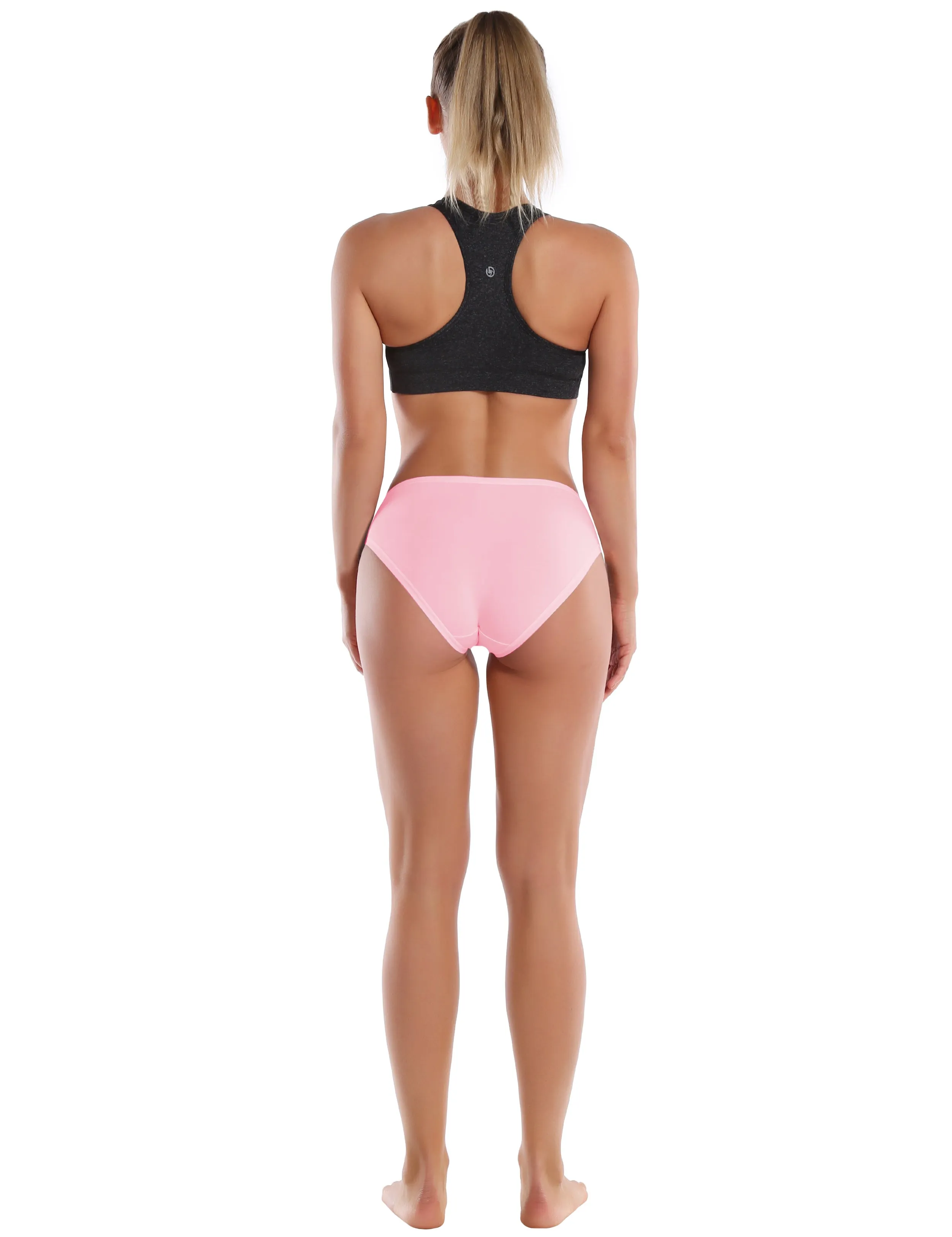 Super Soft Modal Sports Bikini Underwear lightpink_yogastudio