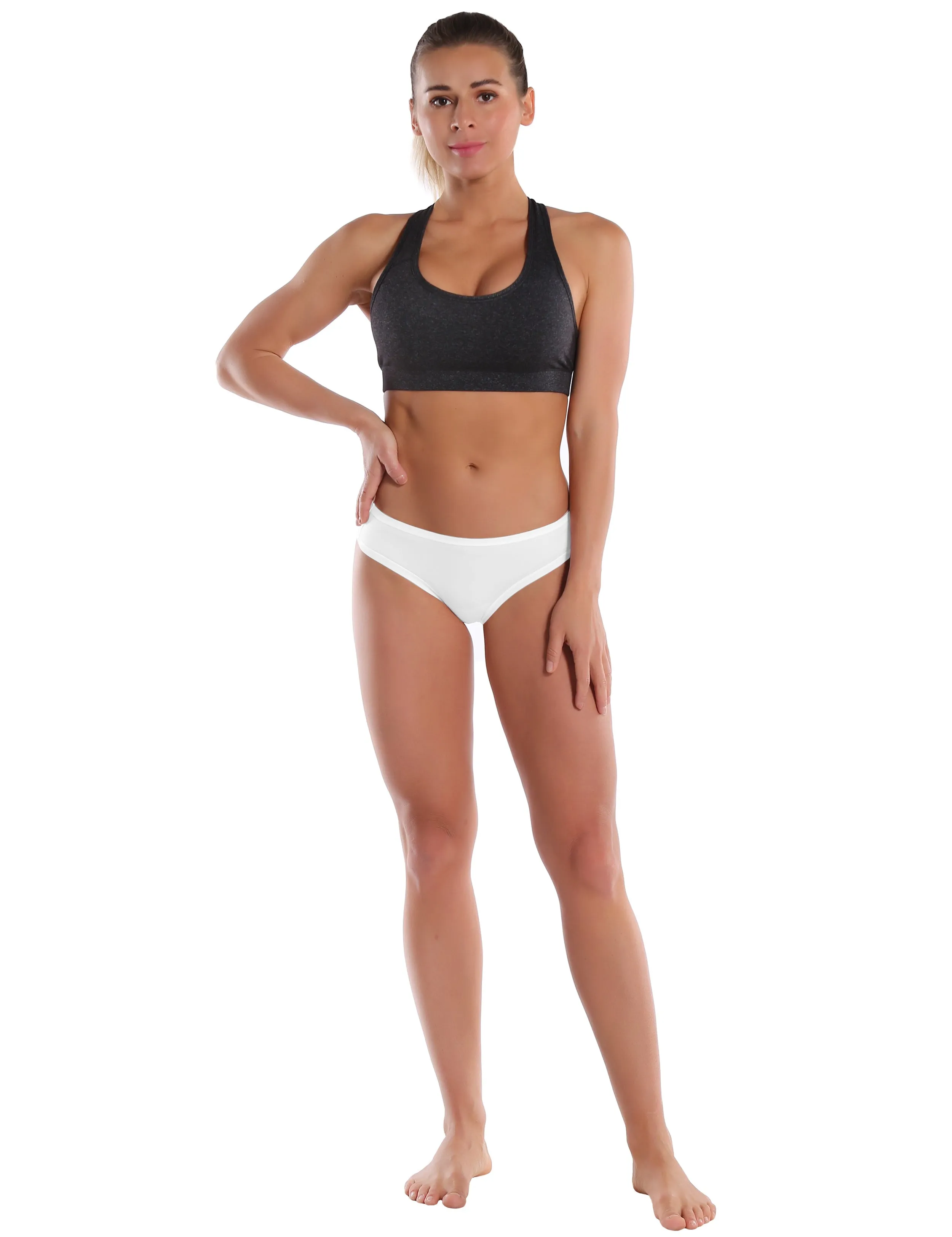 Super Soft Modal Sports Bikini Underwear white_yogastudio