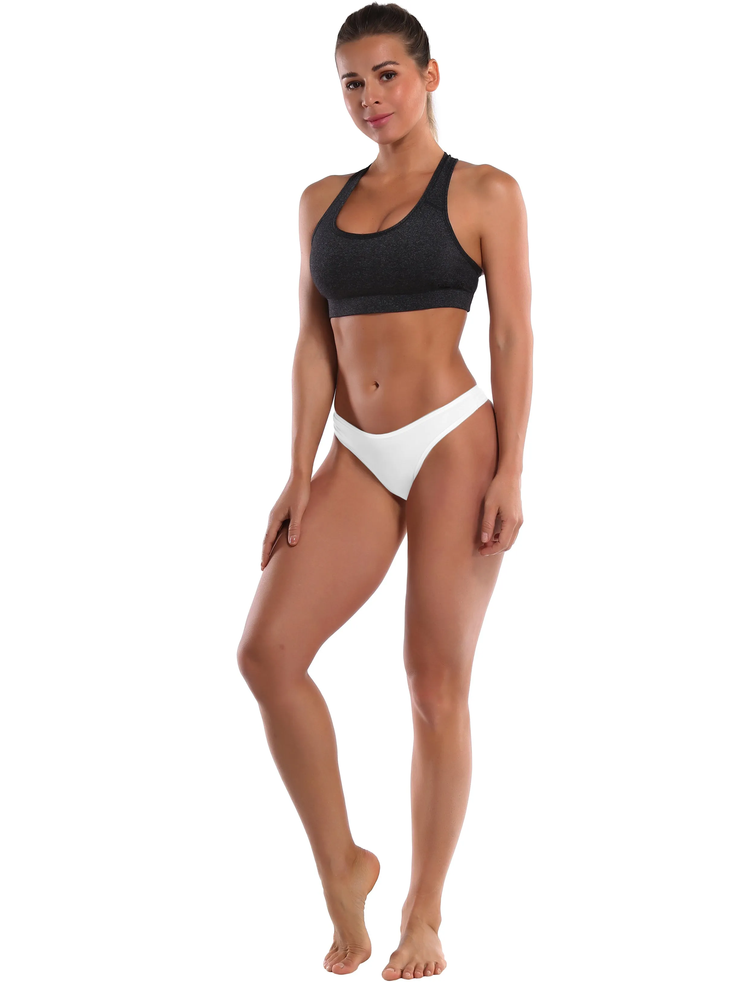 Super Soft Modal Sports Thongs underwear white