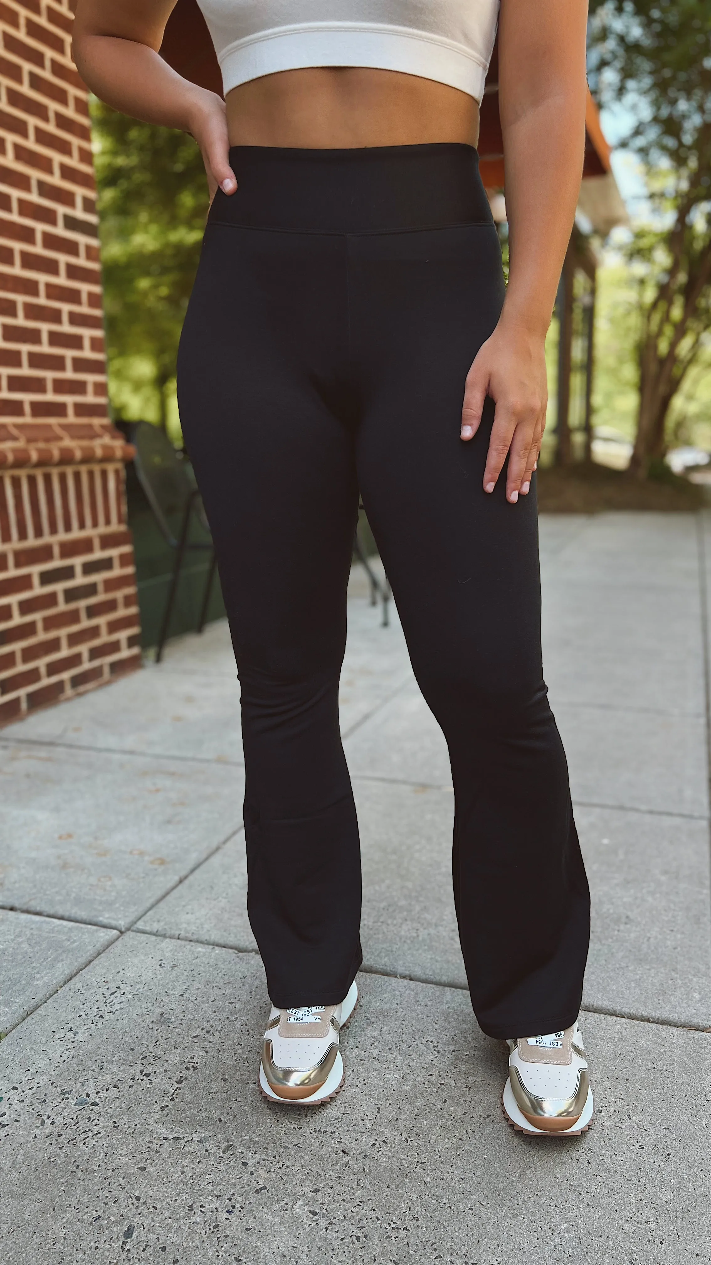 The Don't Run Flare Leggings