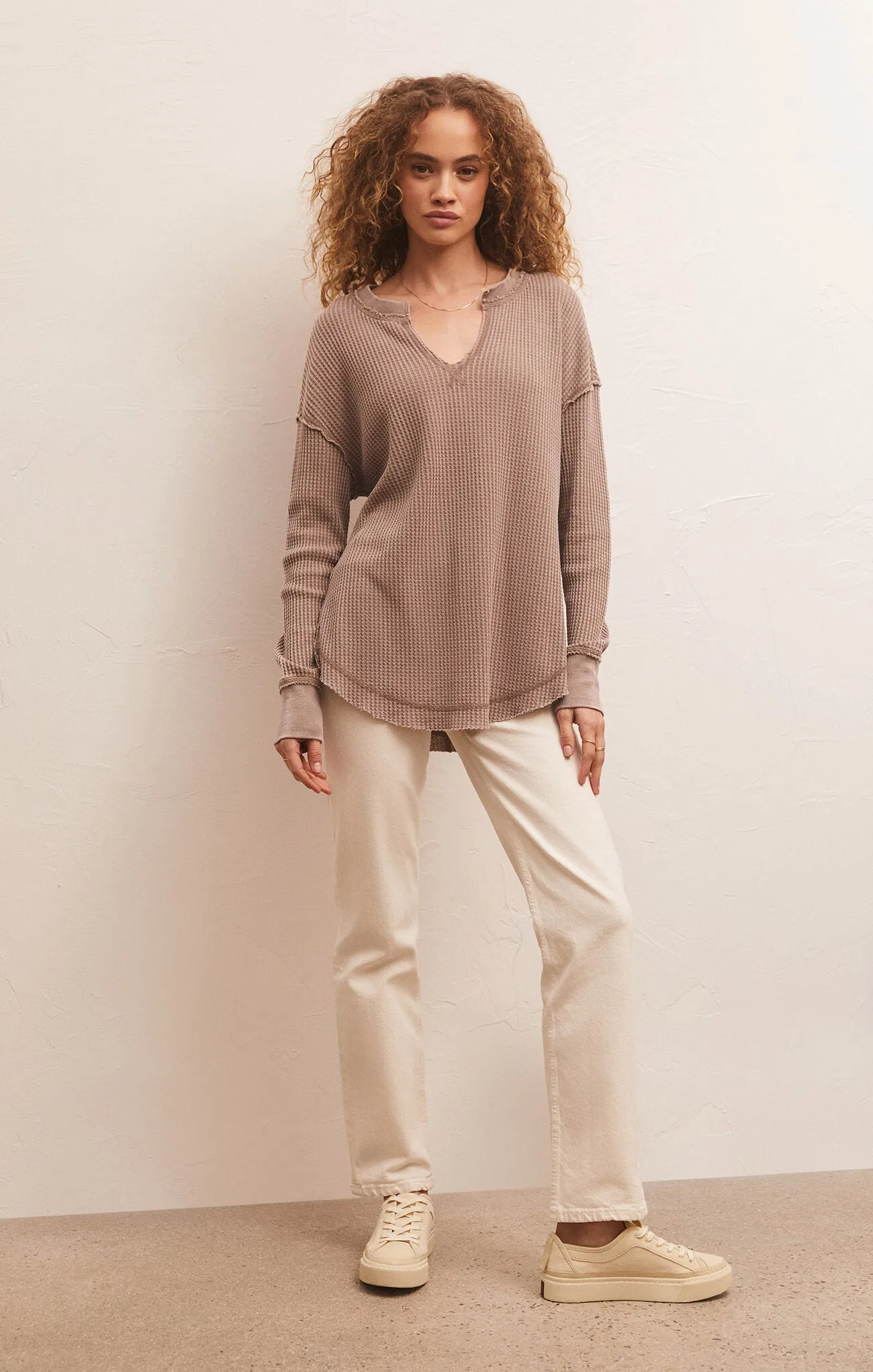 The Driftwood Thermal Long Sleeve Top