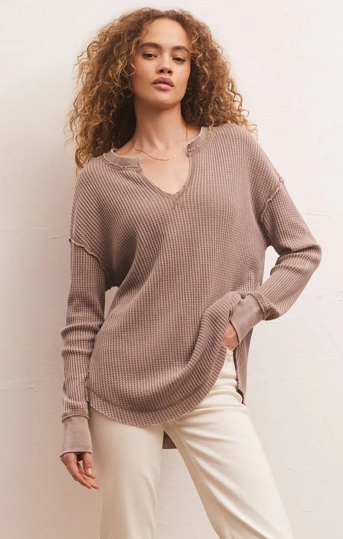 The Driftwood Thermal Long Sleeve Top