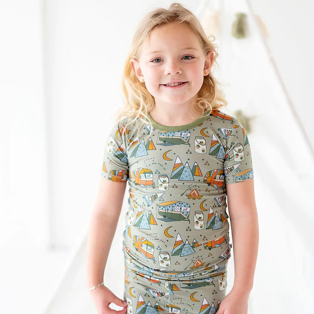 The Great Outs'mores - Green Toddler Pajamas (Short Sleeve)