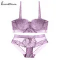 Top lace Embroidery bra brief sets underwear sexy lingerie