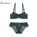 Top lace Embroidery bra brief sets underwear sexy lingerie