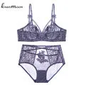 Top lace Embroidery bra brief sets underwear sexy lingerie