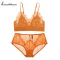 Top lace Embroidery bra brief sets underwear sexy lingerie