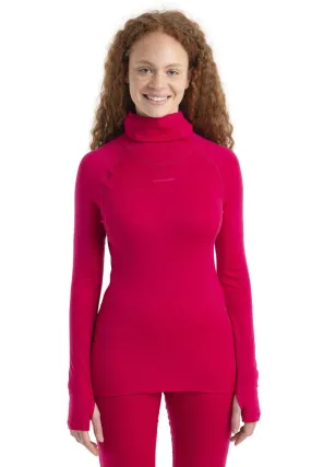 Womens 300 MerinoFine LS Roll Neck Thermal Top